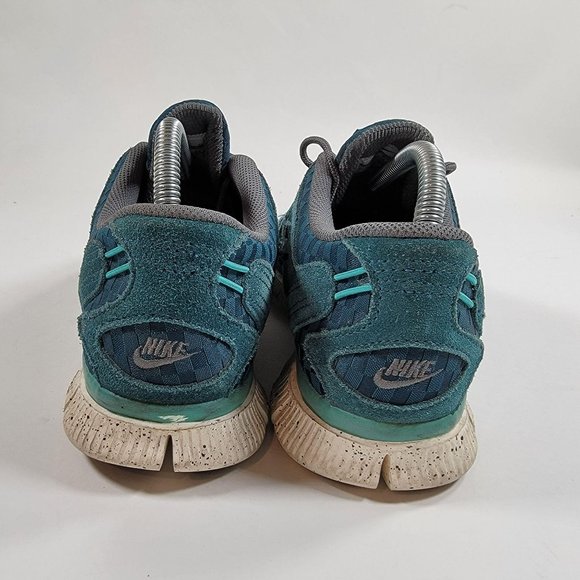 Nike Free 5.0 EXT Mens 8 Woven Mid Turquoise White Athletic Shoes 580531 303 main image 9